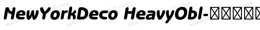 NewYorkDeco HeavyObl字体转换